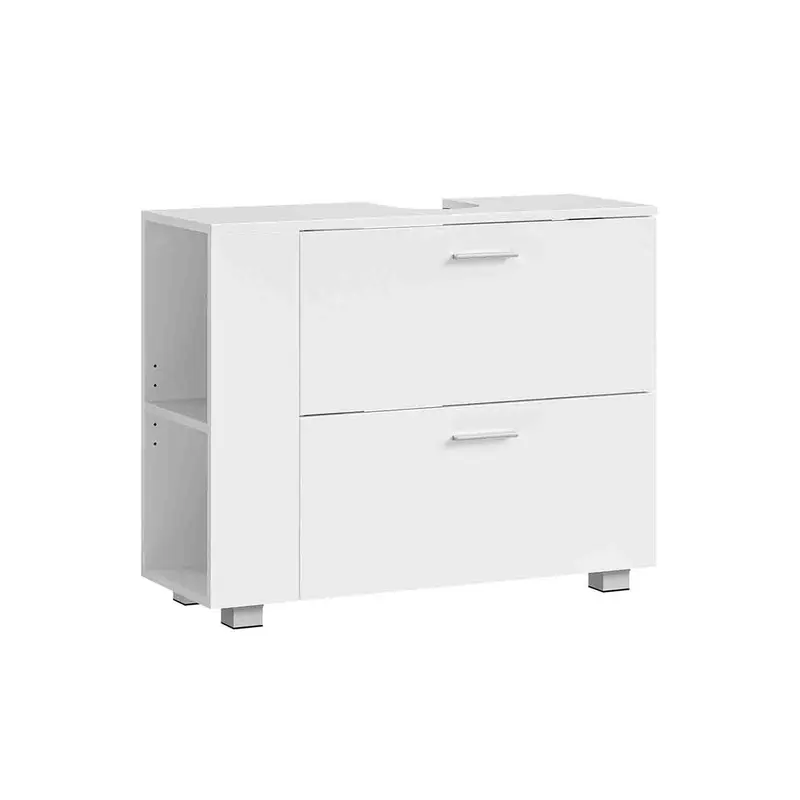 Mueble Bajo Lavabo con 2 Cajones Grandes Blanco Nube