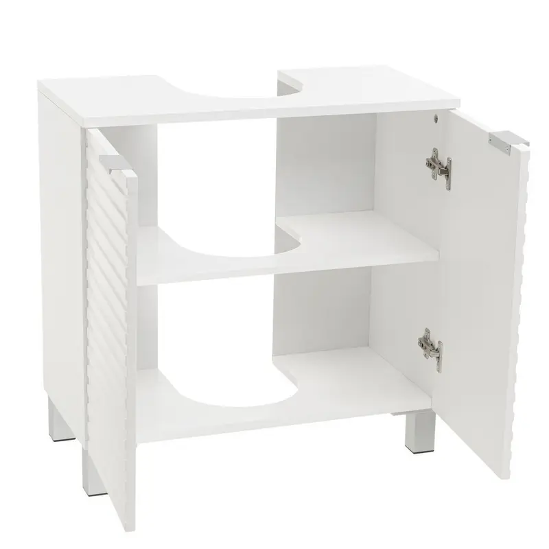 Mueble bajo lavabo de pedestal blanco de 60x30x60 cm para baño