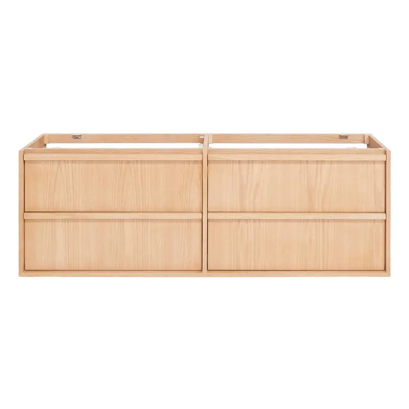 Mueble de baño con 4 cajones - Fien - Roble - 150 cm