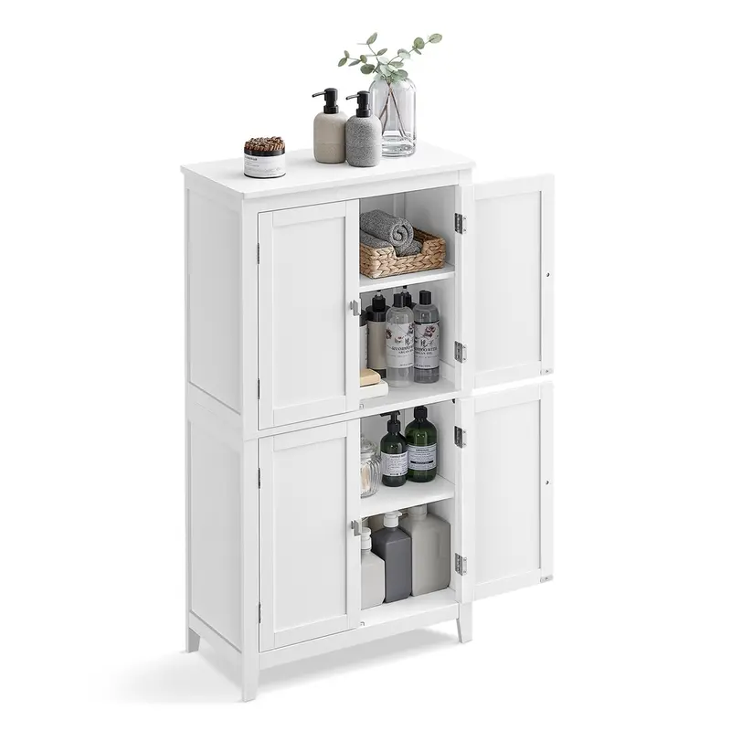 Mueble de Baño con 4 Puertas Blanco