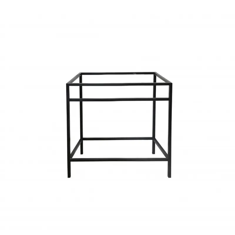 Mueble de baño con estructura - Acero negro - Jules - 80 cm