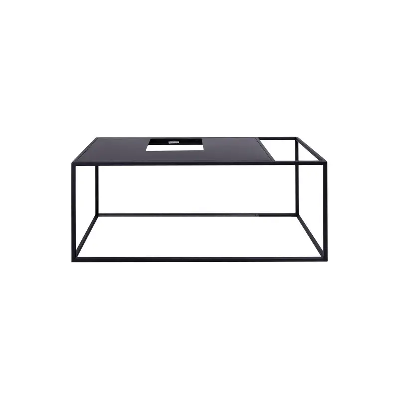 Mueble de baño con estructura - Metal negro - Elisa - un estante
