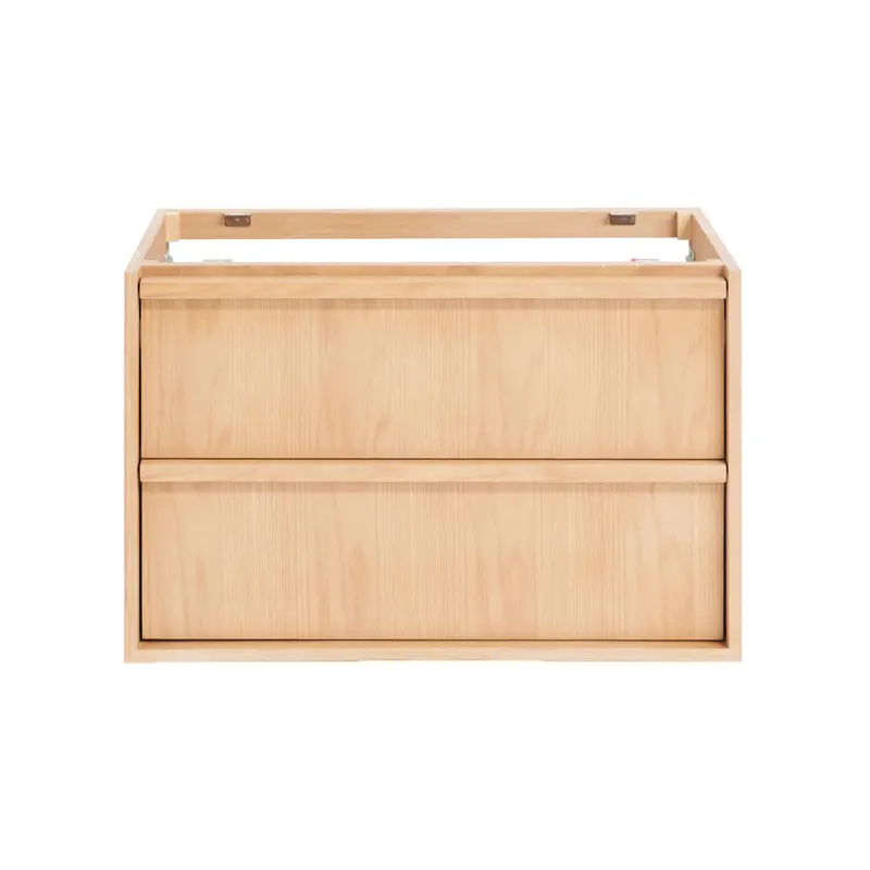 Mueble de baño de roble 80 cm con 2 cajones - Fien