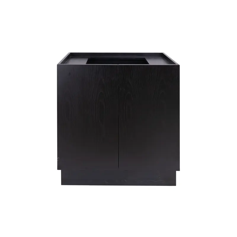 Mueble de baño escandinavo Felix - Roble negro - 84 cm