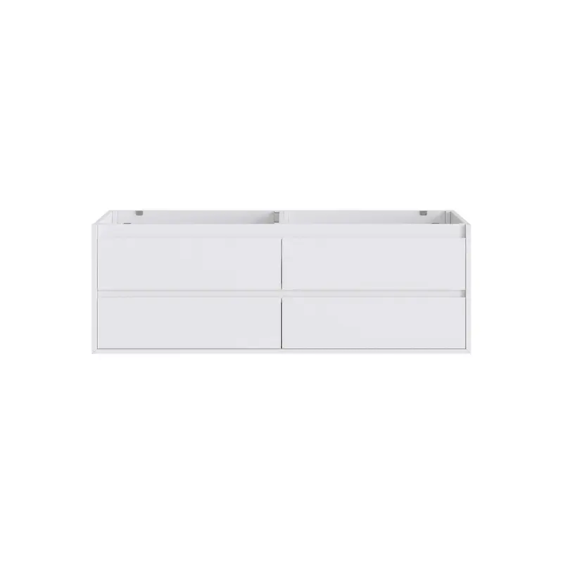 Mueble de baño Fien - Blanco - 150 cm | Amplio armario de almacenamiento