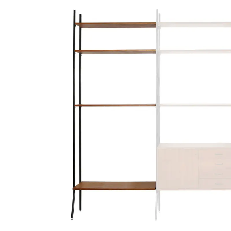 Mueble de pared extensible vintage - Teca (92×230 cm)