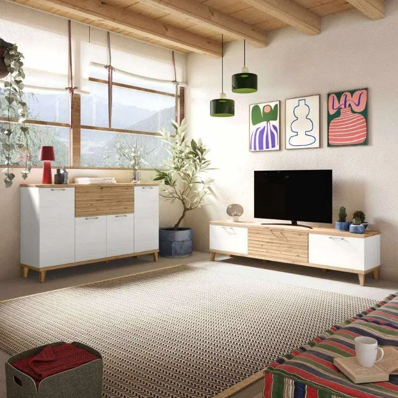 Mueble de salón comedor completo BOLONIA ambiente 11
