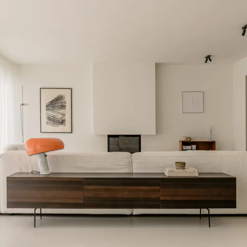 Mueble de TV Dunkerque - 220 cm - madera ahumada