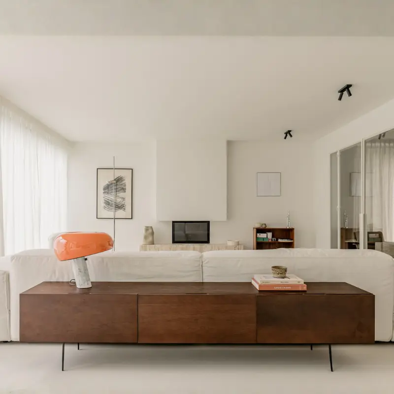 Mueble de TV Dunkerque - 220 cm - Nogal oscuro