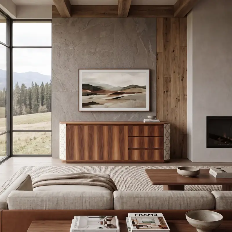 Mueble TV Round