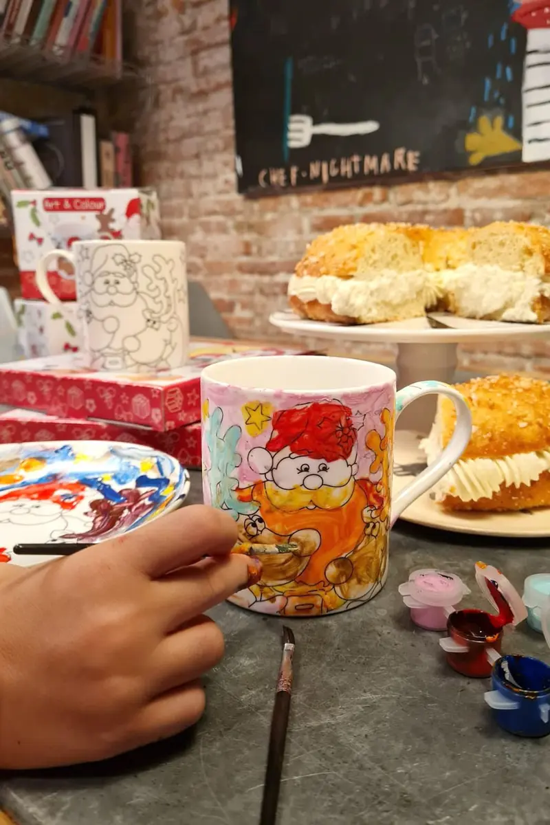 Mug Papa Noel Coloreable