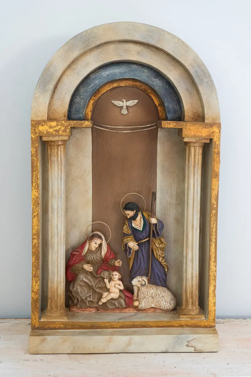 Nacimiento Artesanal De Resina Colgable