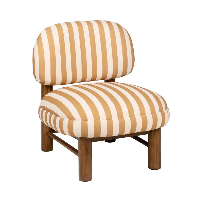 Nubo - Sillón de tela y madera
