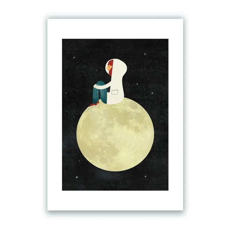On the Moon Impresión Giclée