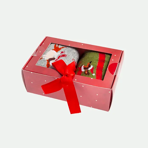 Pack 2 calcetines teckel xmas
