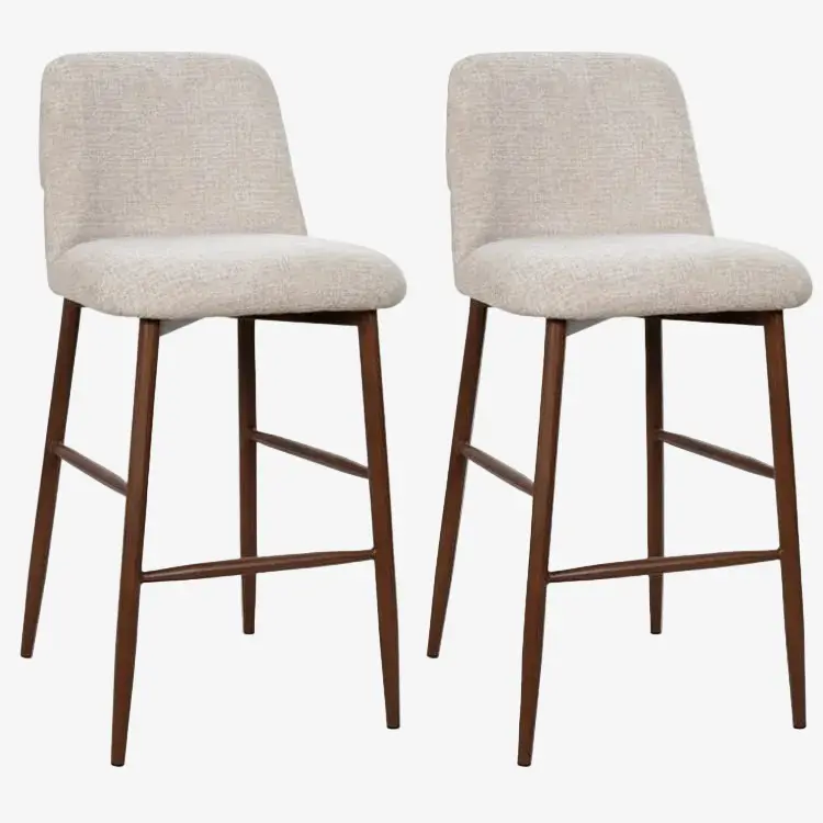 Pack 2 Taburete de bar Toulouse beige