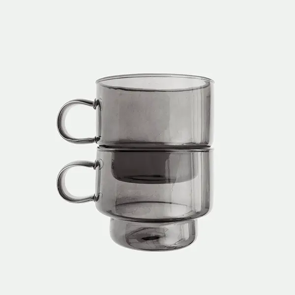 Pack 2 Tazas Apilables 8,6Xx4X8Cm 300Ml Gr.