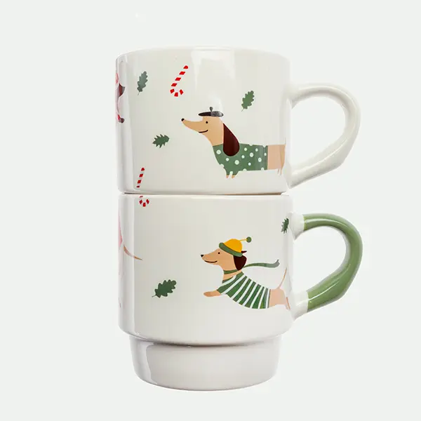 Pack 2 tazas apilables