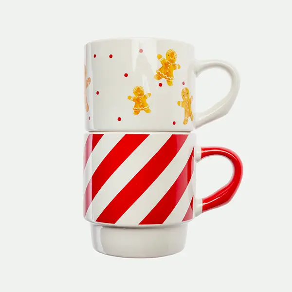Pack 2 tazas apilables