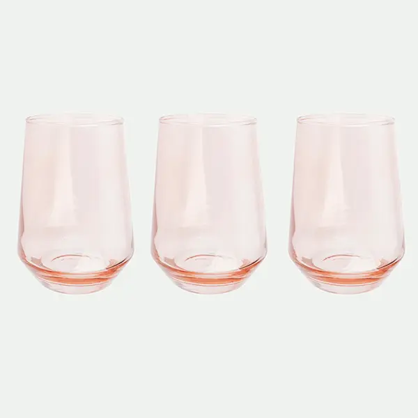 Pack 3 Vasos 6,6X5,2X11,6Cm 370Ml Ro.