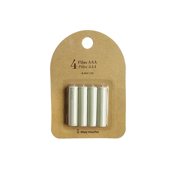 Pack 4 pilas recargables AAA