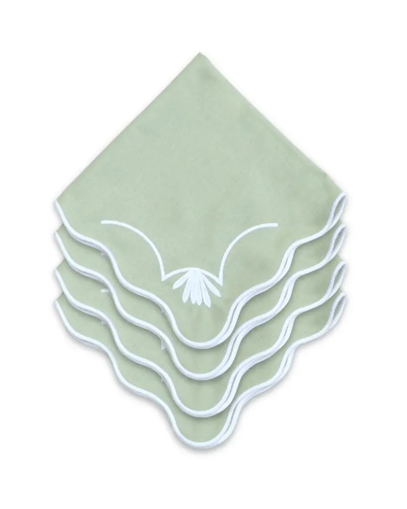 PACK 4 SERVILLETAS BABOR  (verde agua)