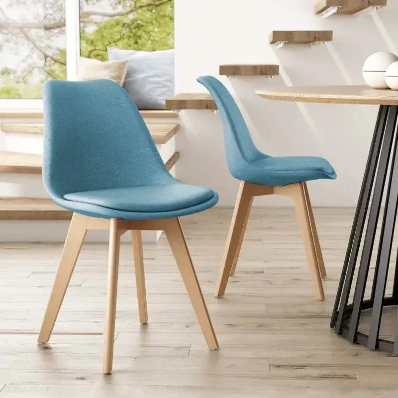 Pack 4 sillas de salón tapizadas AMSTERDAM