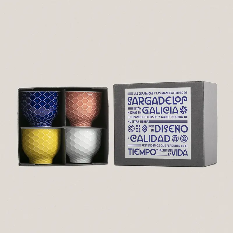 Pack 4 Vasos/Tazas Rede