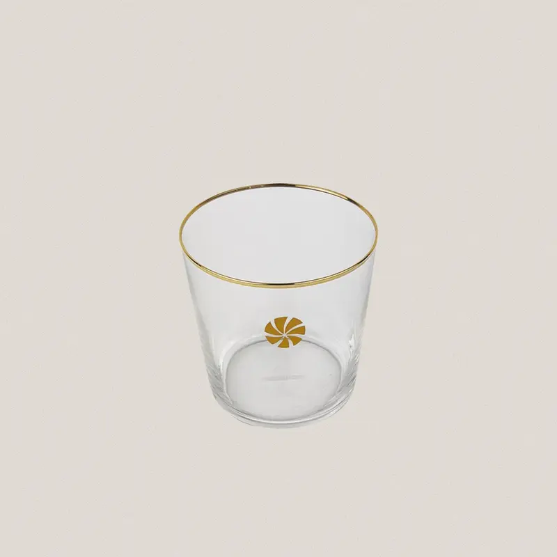 Pack 6 Vasos Filo Oro Trisquel Brillo