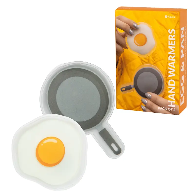 Pack de 2 calentadores de manos “Huevo y sartén”