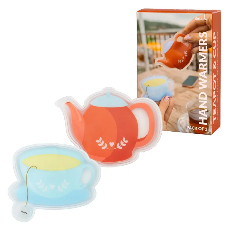 Pack de 2 calentadores de manos “Tetera y taza”