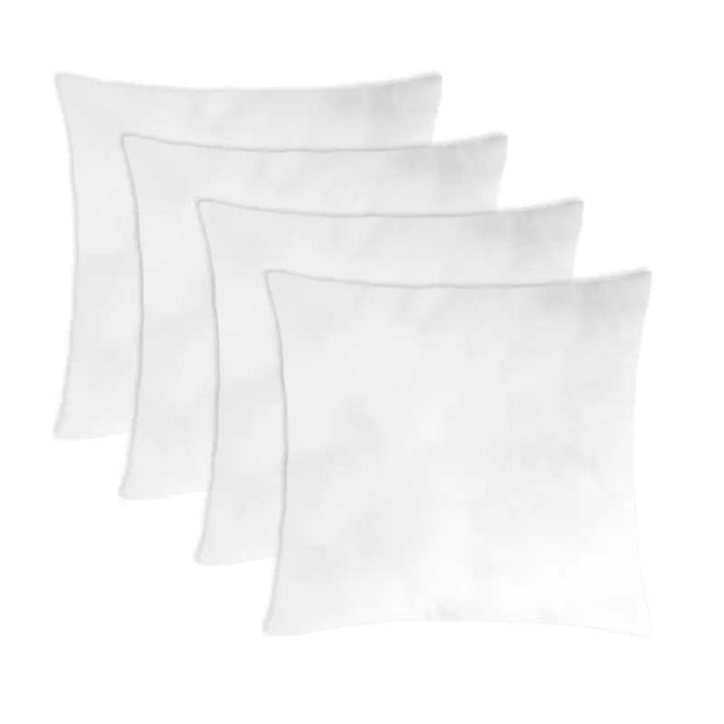 Pack de 4 Rellenos para Cojín (40 a 60 cm) | Fibra Hueca Antialérgica