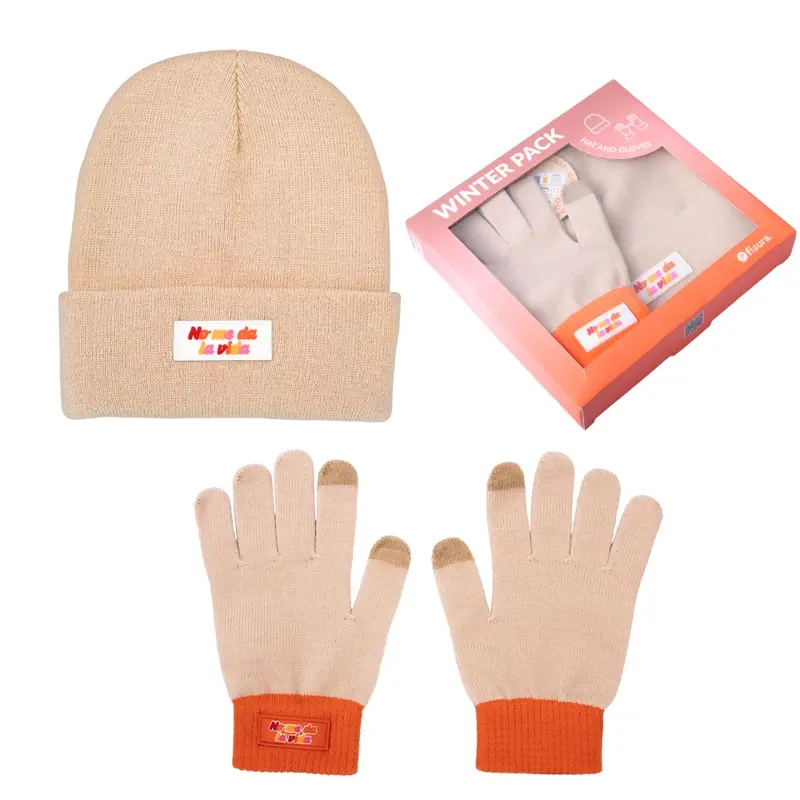 Pack de gorro y guantes "No me da la vida"