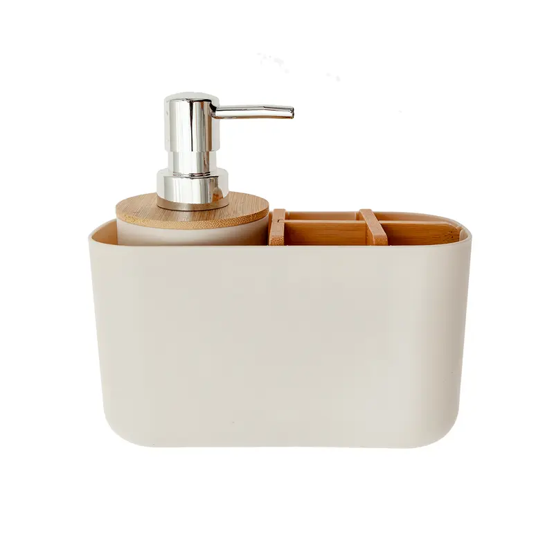 Pack Organizador de Baño + Dispensador de Jabón Crudo