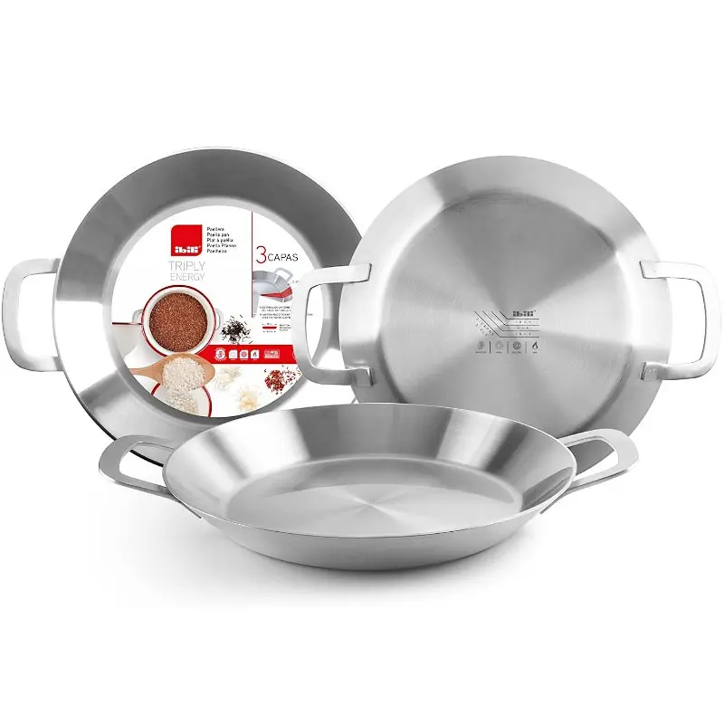 PAELLERA TRICAPA INOX IBILI