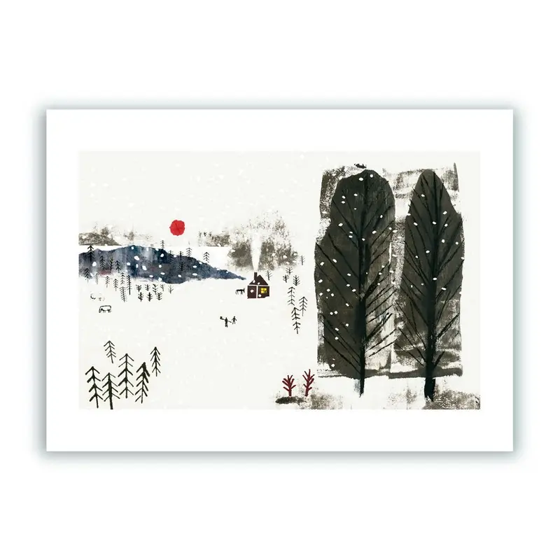 Paisaje Nevado Impresión Giclée