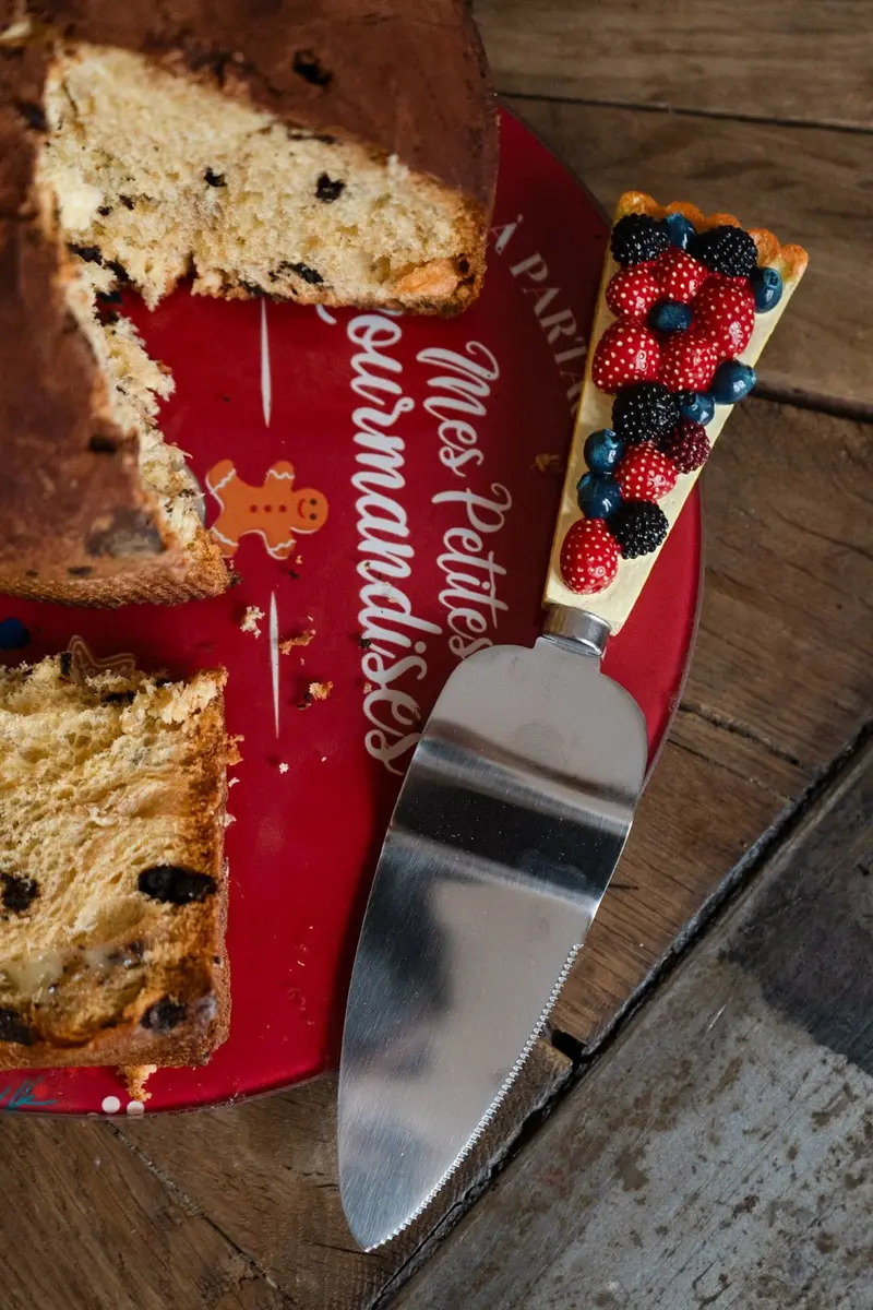Pala De Tarta Con Diseño De Frutos Rojos