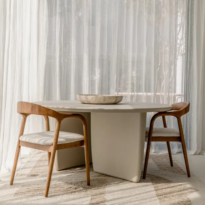 Pannes Eettafel - StoneSkin Latte - 150 cm