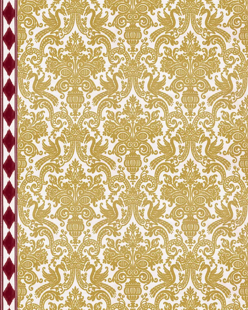 PAPEL PINTADO CARMEN ROJO (rollo 5m2)