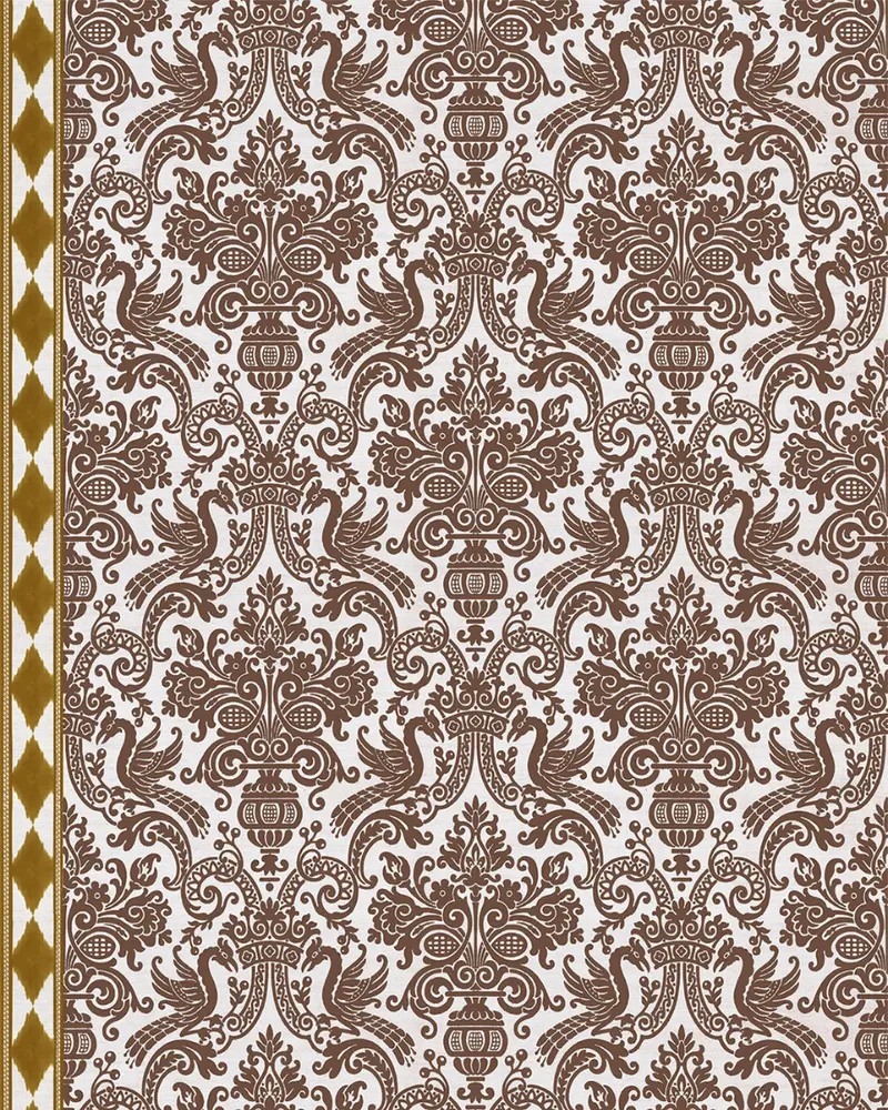 PAPEL PINTADO COLOMBA OCRE (rollo 5m2)