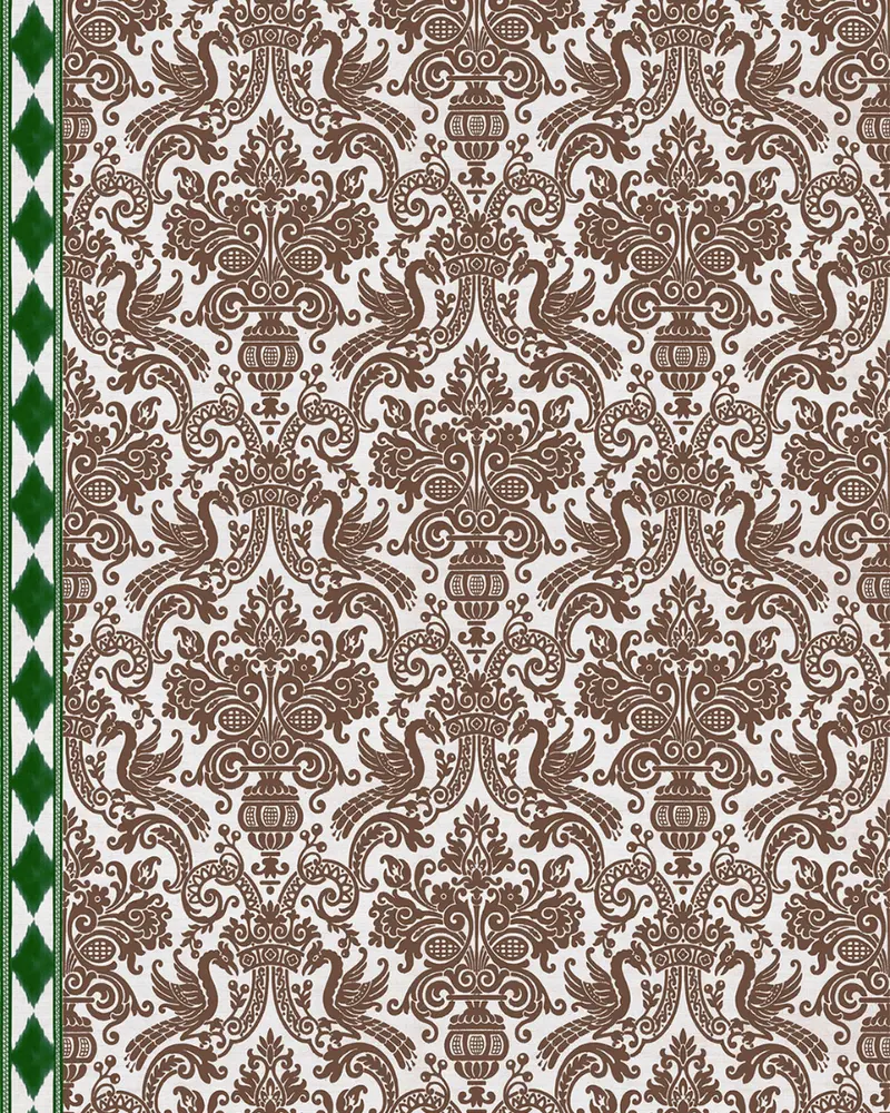 PAPEL PINTADO COLOMBA VERDE (rollo 5m2)