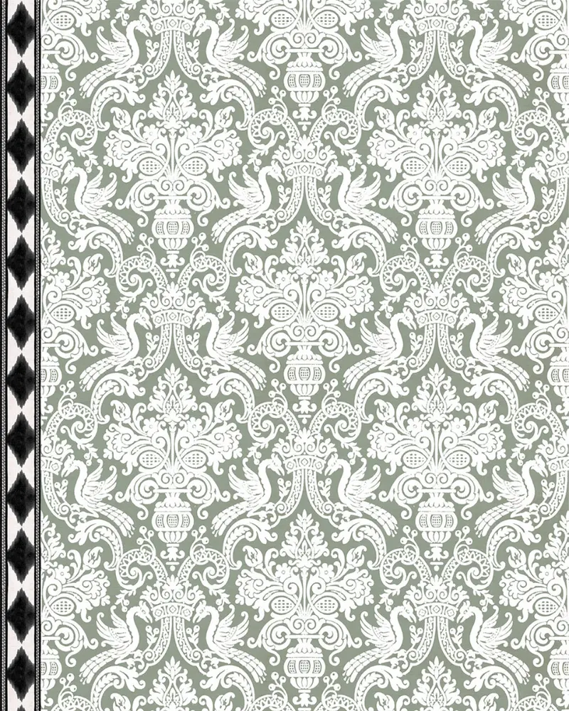 PAPEL PINTADO VICTORIA NEGRO (rollo 5m2)