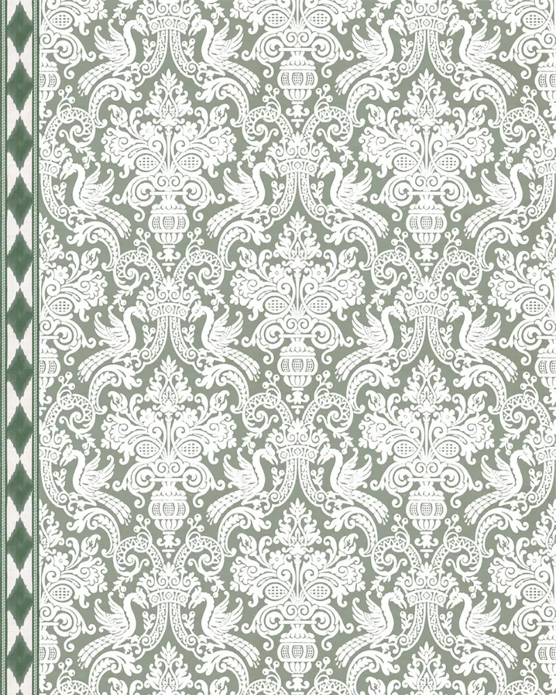 PAPEL PINTADO VICTORIA VERDE (rollo 5m2)