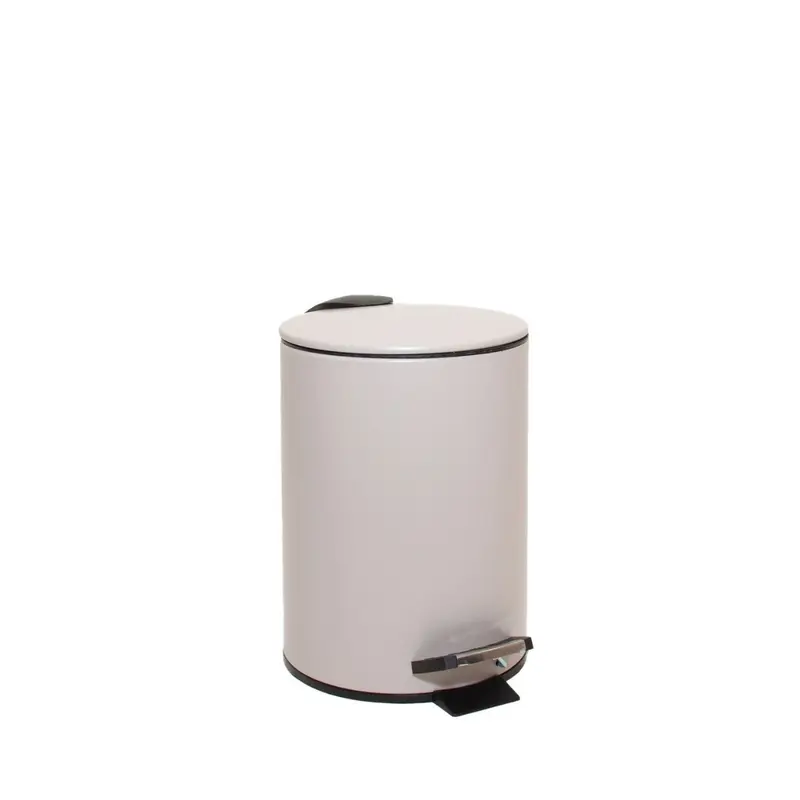 Papelera de pedal metal topo 3L