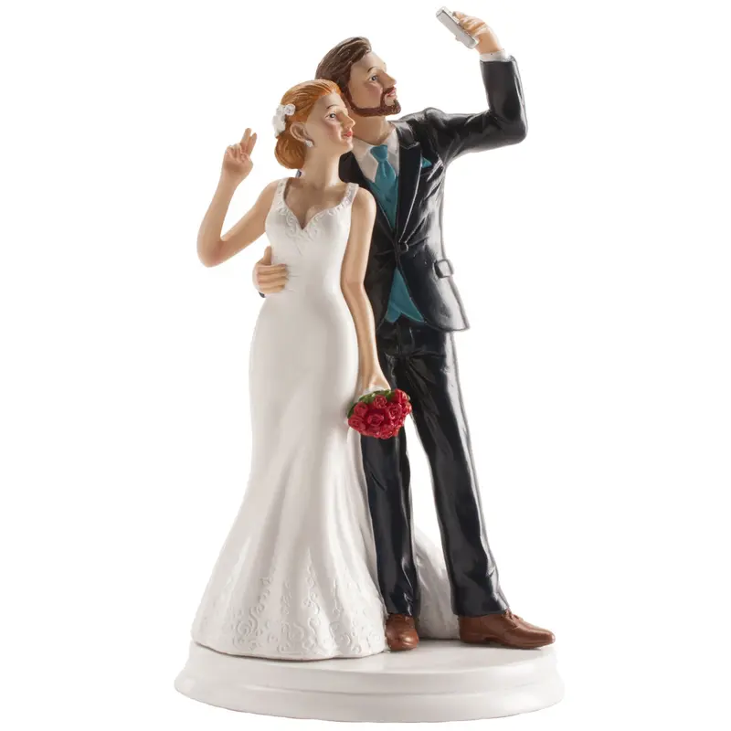PAREJA NOVIOS SELFIE 20 CM