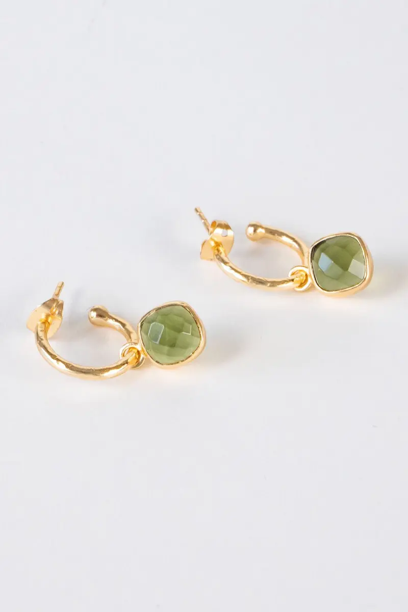 Pendientes Dorados Cala Verde
