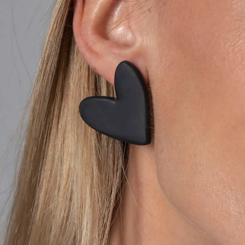 Pendientes Latidos Mini Negro