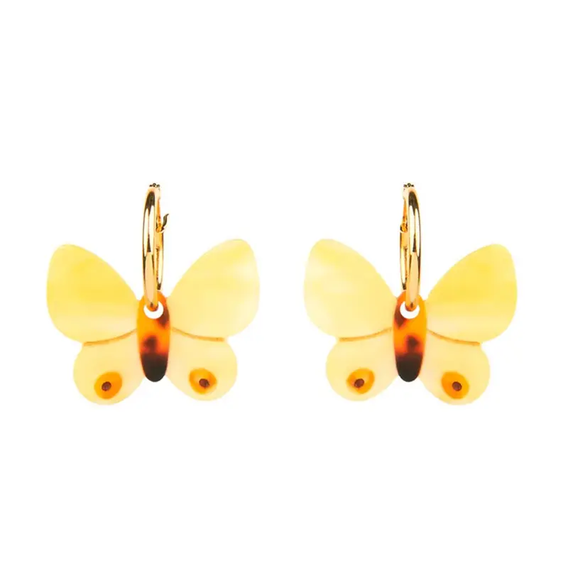 Pendientes Mariposa Amarilla