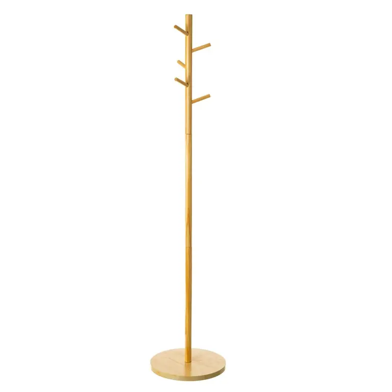 Perchero árbol nórdico natural en tablero laminado de ø40x182 cm