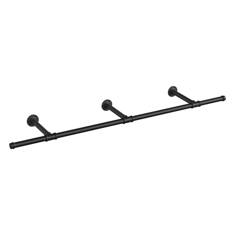 Perchero de pared industrial que ahorra espacio en casa
